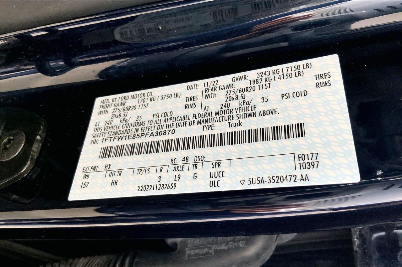 Certified 2023 Ford F150 Lariat w/ Equipment Group 502A High AWD/4WD image 33