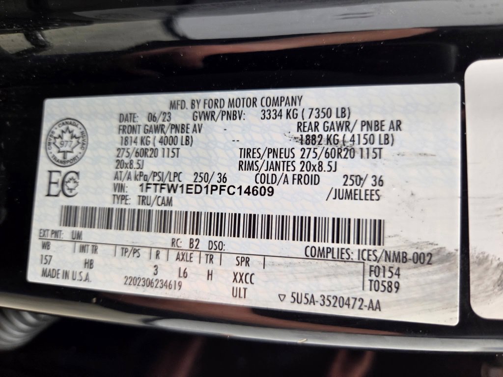 Used 2023 Ford F150 Lariat w/ Equipment Group 502A High AWD/4WD image 57