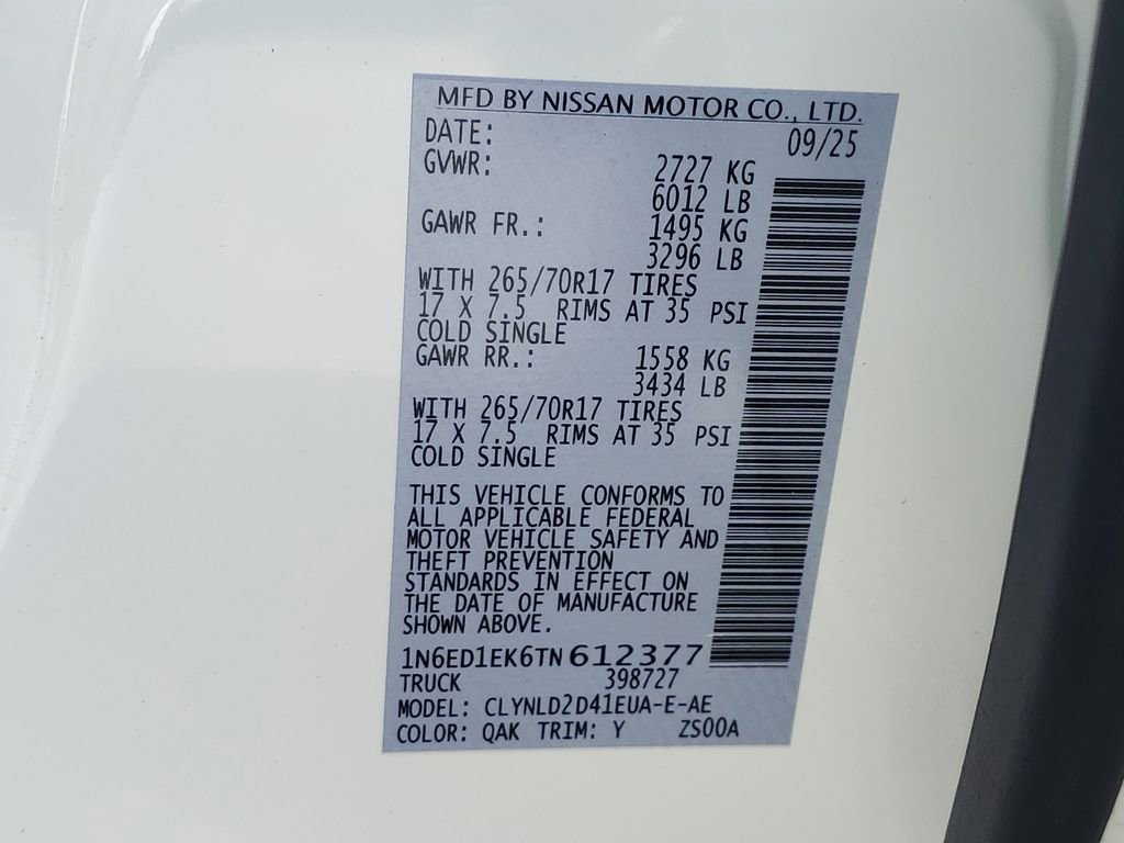 New 2026 Nissan Frontier PRO-4X w/ Pro Premium Package image 12