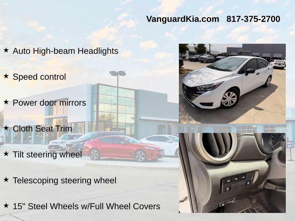 Used 2025 Nissan Versa S w/ Trunk Package FWD image 12