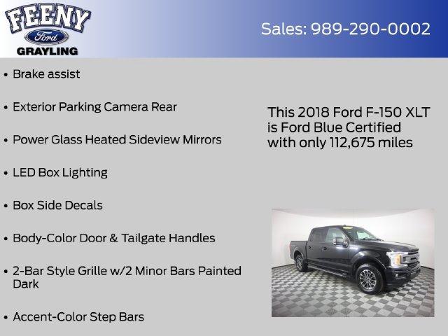 Certified 2018 Ford F150 XLT w/ Equipment Group 302A Luxury AWD/4WD image 25