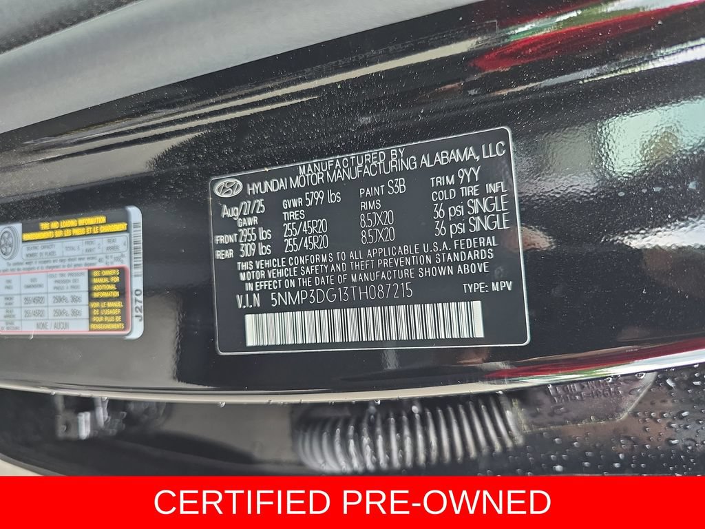 Certified 2026 Hyundai Santa Fe Limited AWD/4WD image 36