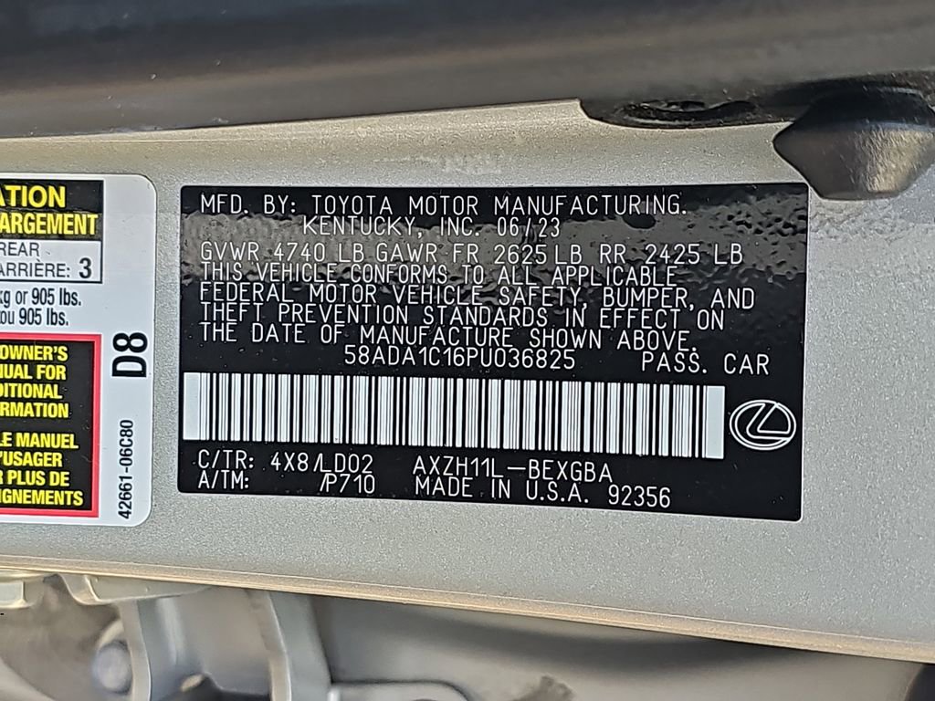 Certified 2023 Lexus ES 300h w/ Premium Package FWD image 38