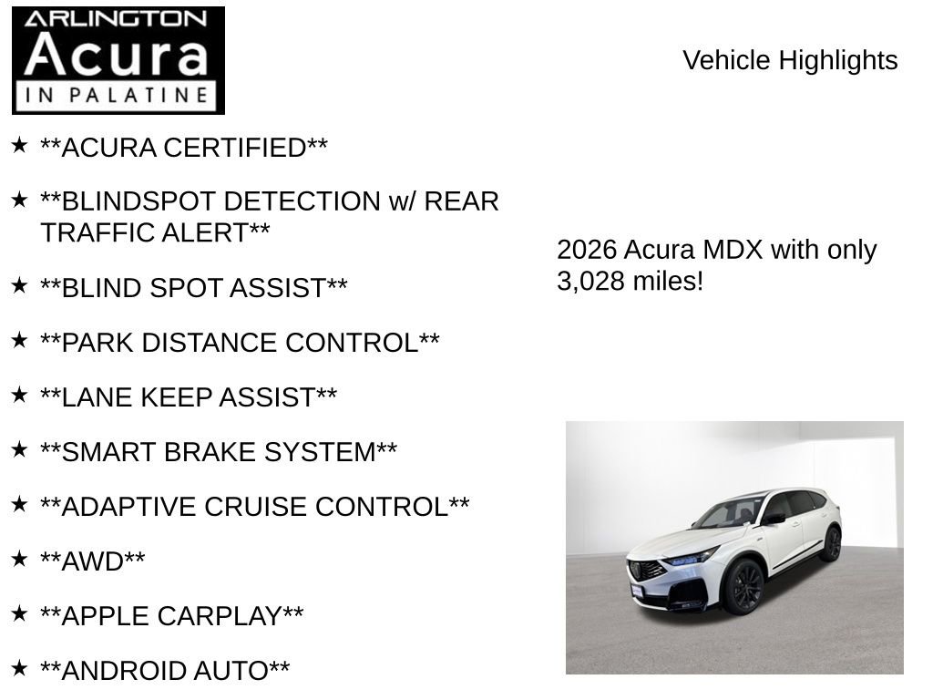 Used 2026 Acura MDX A-Spec AWD/4WD image 7