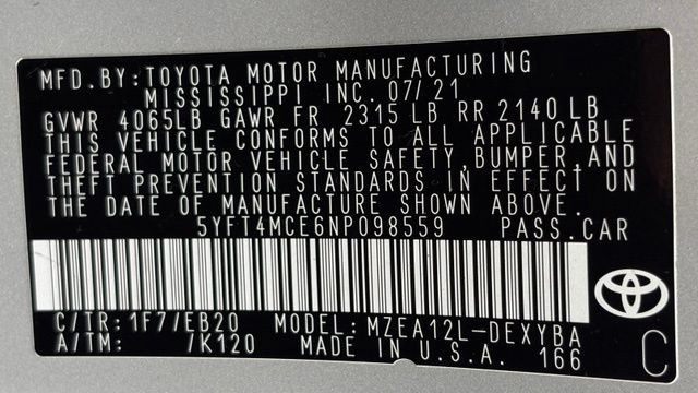 Used 2022 Toyota Corolla XSE w/ Carpet Mat Package (TMS) FWD image 45