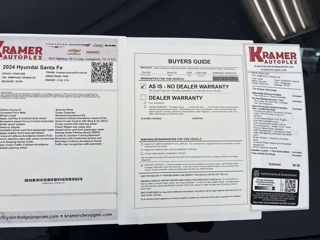 Used 2024 Hyundai Santa Fe Calligraphy FWD image 35