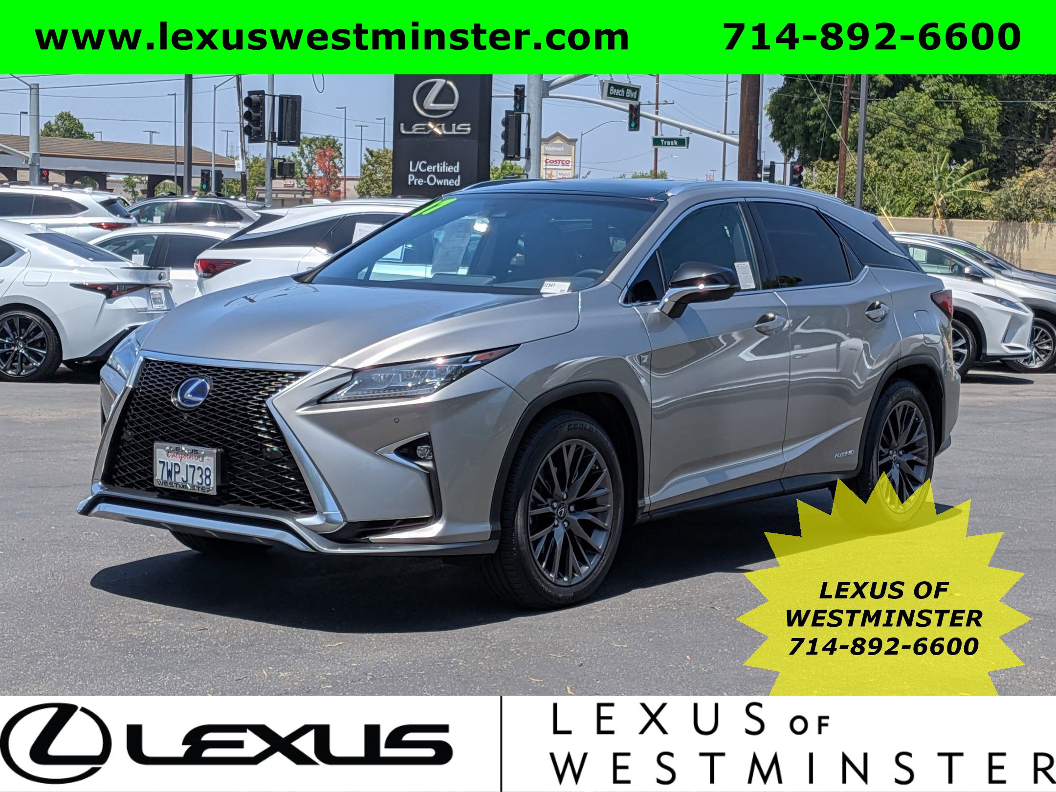 Used 2017 Lexus RX 450h F Sport w/ Accessory Package