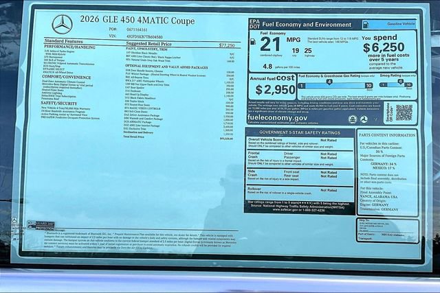New 2026 Mercedes-Benz GLE 450 4MATIC Coupe image 17