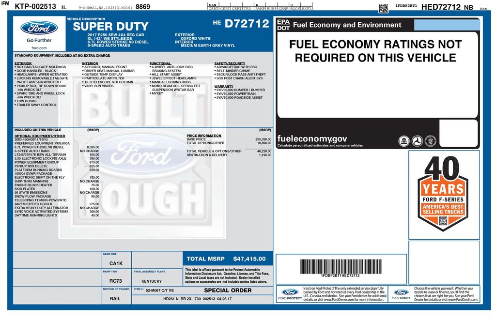 Used 2017 Ford F250 XL w/ Power Equipment Group image 5