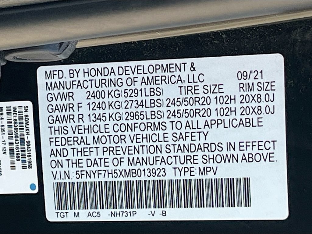 Used 2021 Honda Passport EX-L image 32