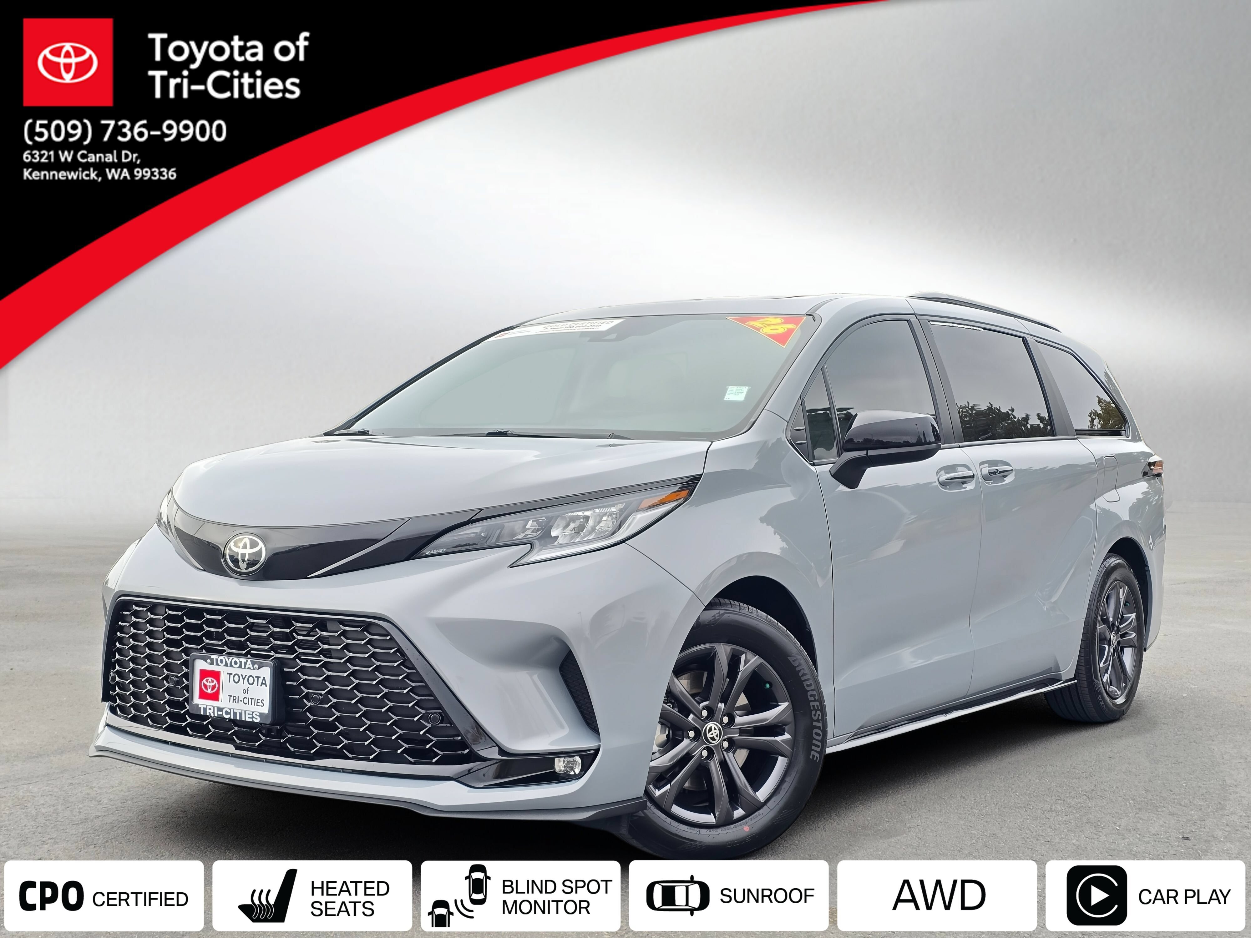 Certified 2026 Toyota Sienna XSE AWD/4WD image 1