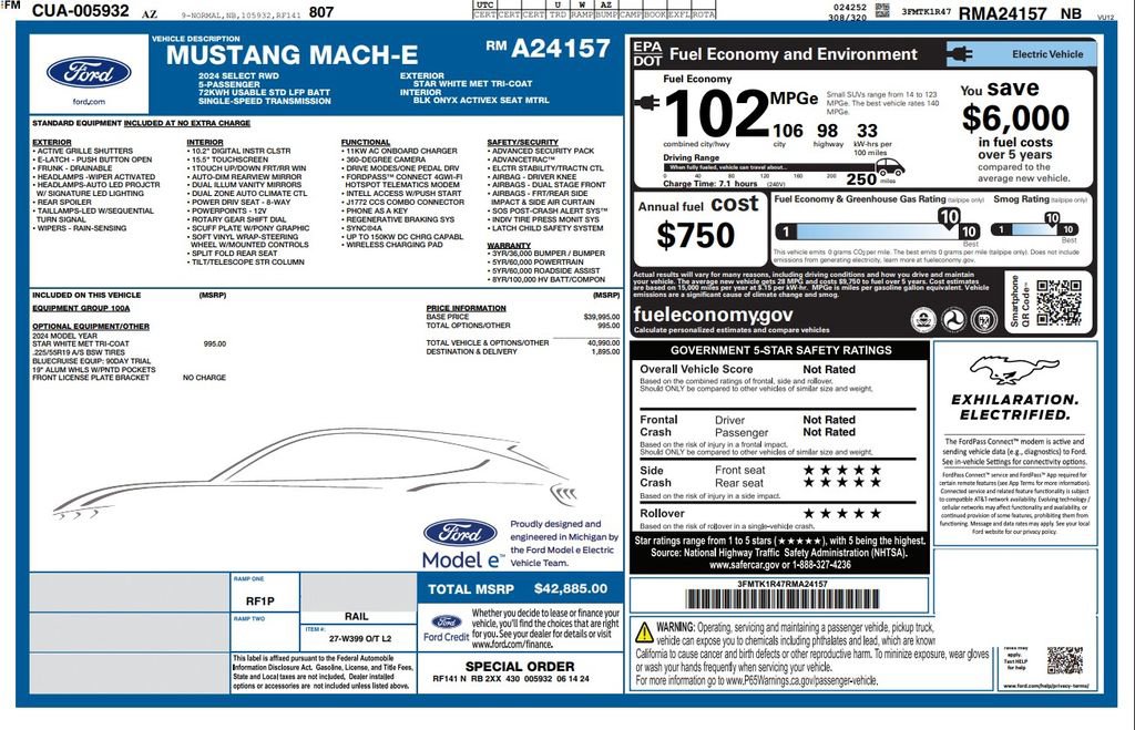 Used 2024 Ford Mustang Mach-E Select image 3