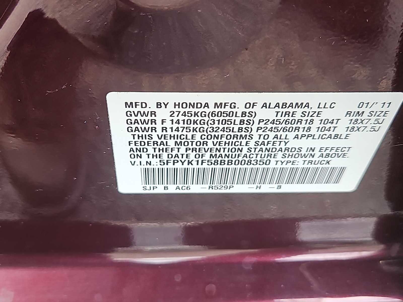 Used 2011 Honda Ridgeline RTL image 13