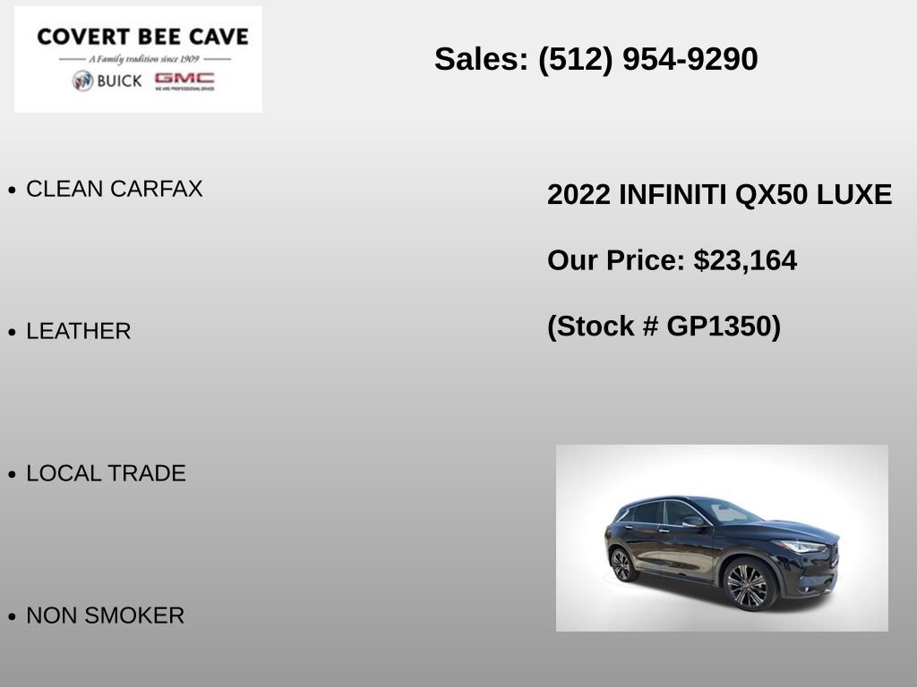 Used 2022 INFINITI QX50 Luxe w/ Appearance Package image 6