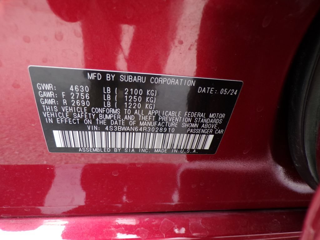 Used 2024 Subaru Legacy Limited AWD/4WD image 36