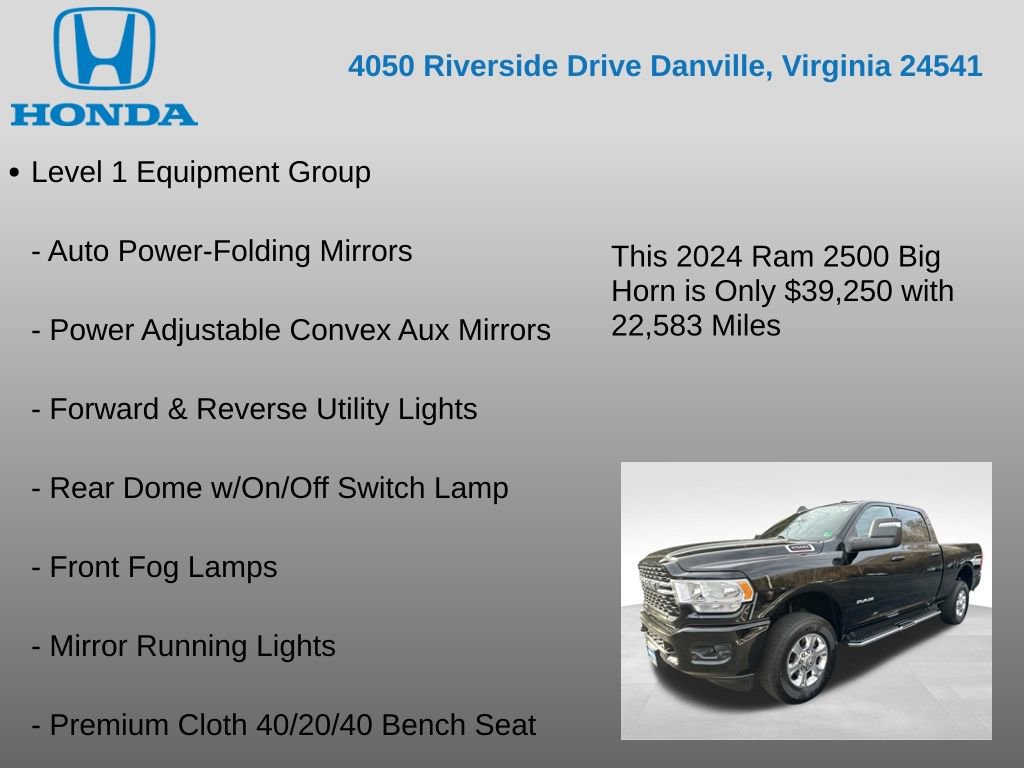 Used 2024 RAM 2500 Big Horn w/ Safety Group image 17