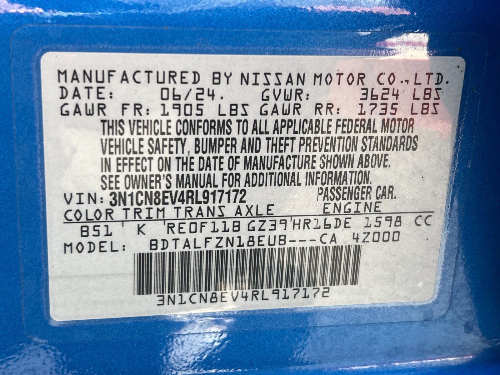 Used 2024 Nissan Versa SV FWD image 27