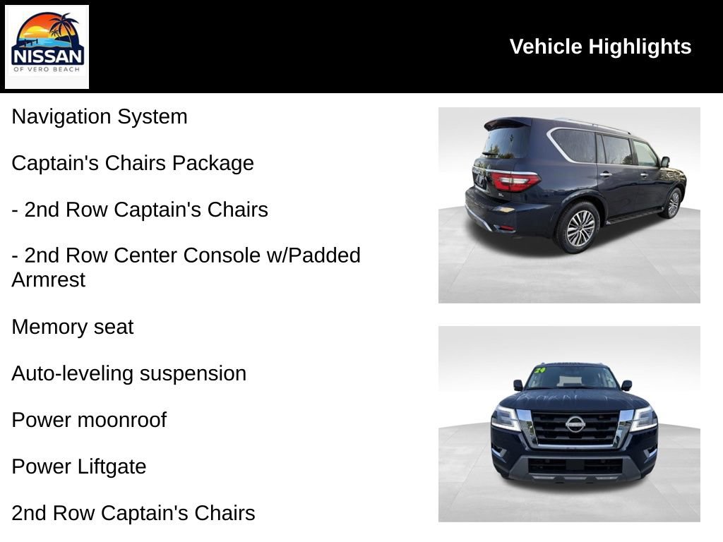 Used 2024 Nissan Armada SL w/ Captain's Chairs Package image 18