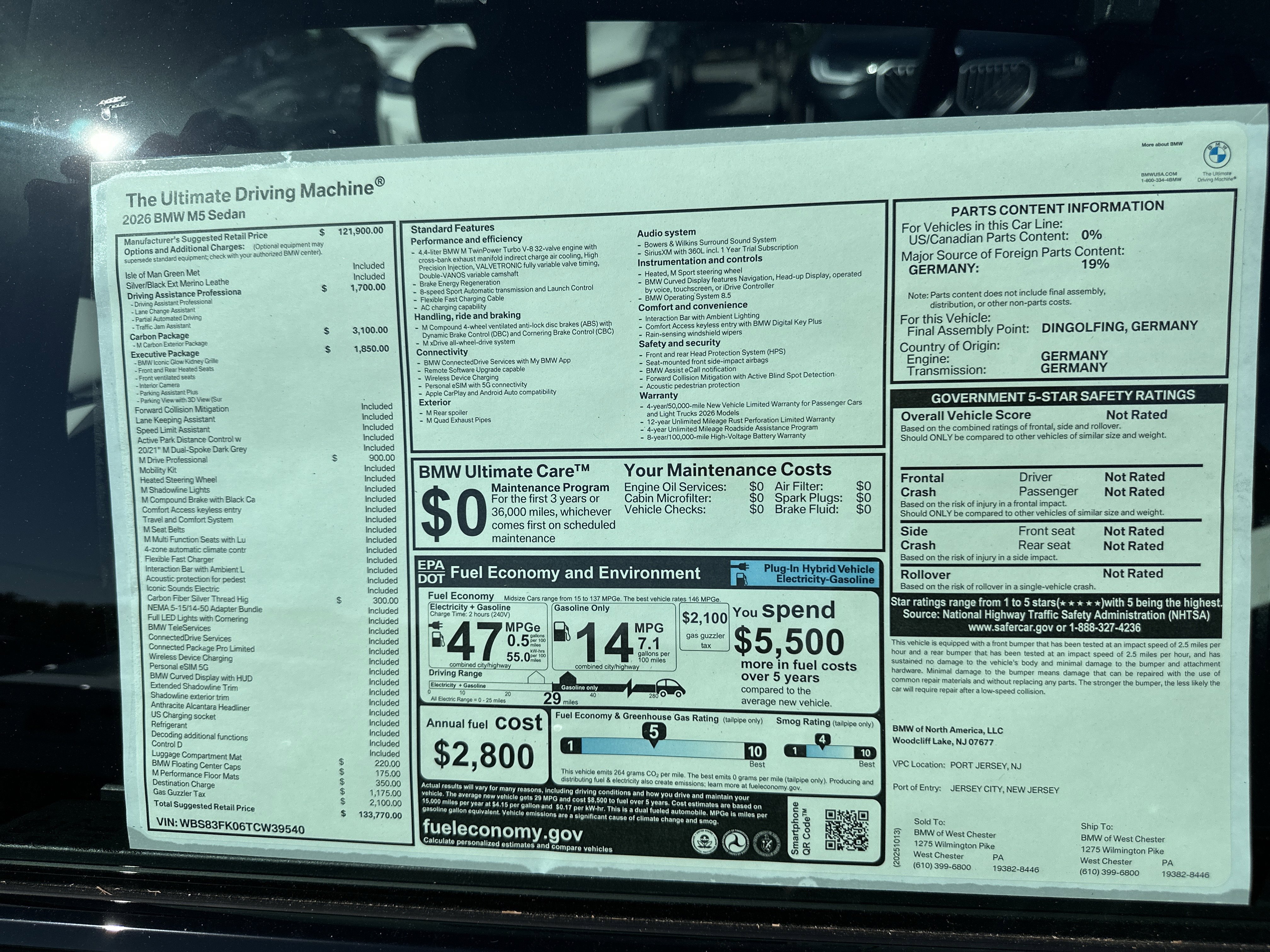 New 2026 BMW M5 w/ Carbon Package image 15