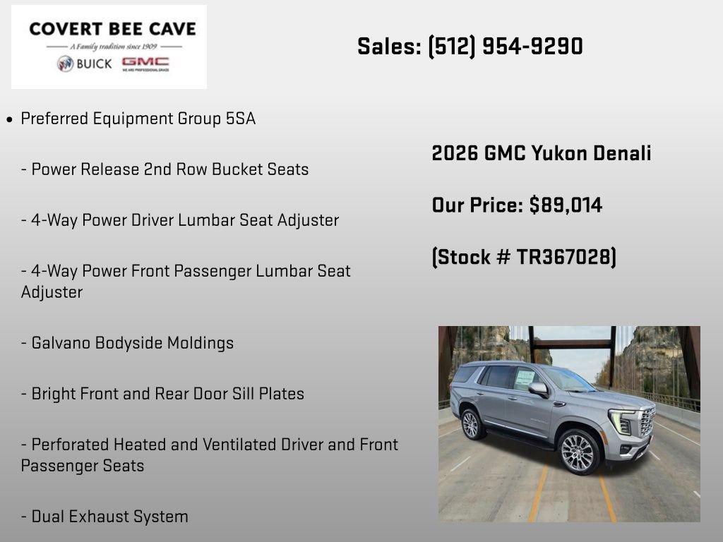New 2026 GMC Yukon Denali AWD/4WD image 6