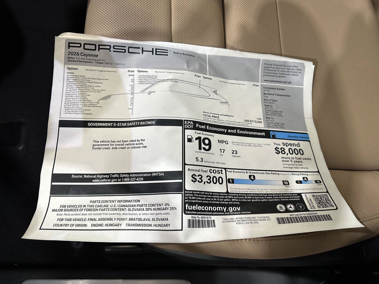 New 2026 Porsche Cayenne AWD/4WD image 44
