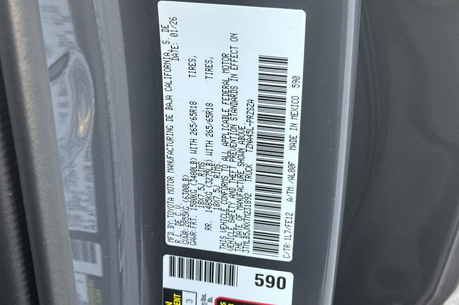 New 2026 Toyota Tacoma TRD Sport image 31