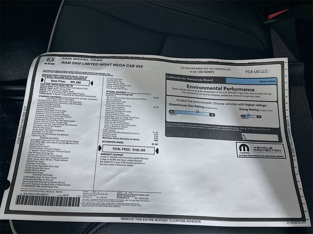 New 2026 RAM 2500 Limited image 21