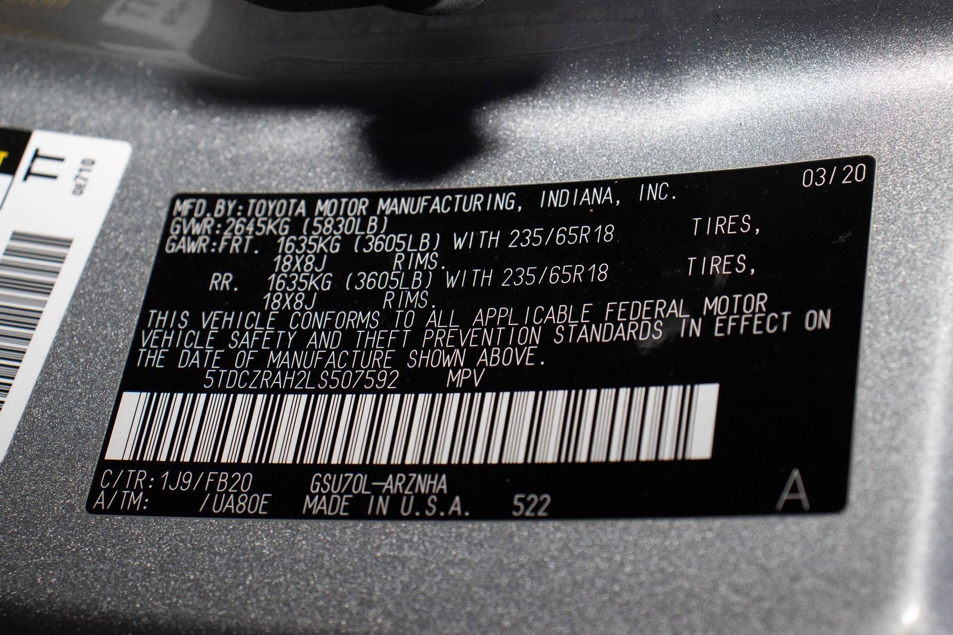 Used 2020 Toyota Highlander L image 35