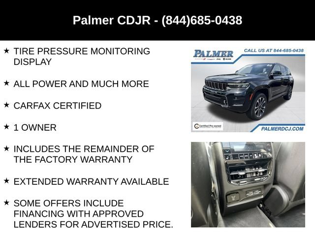 Certified 2022 Jeep Grand Cherokee Overland w/ Luxury Tech Group IV AWD/4WD image 30