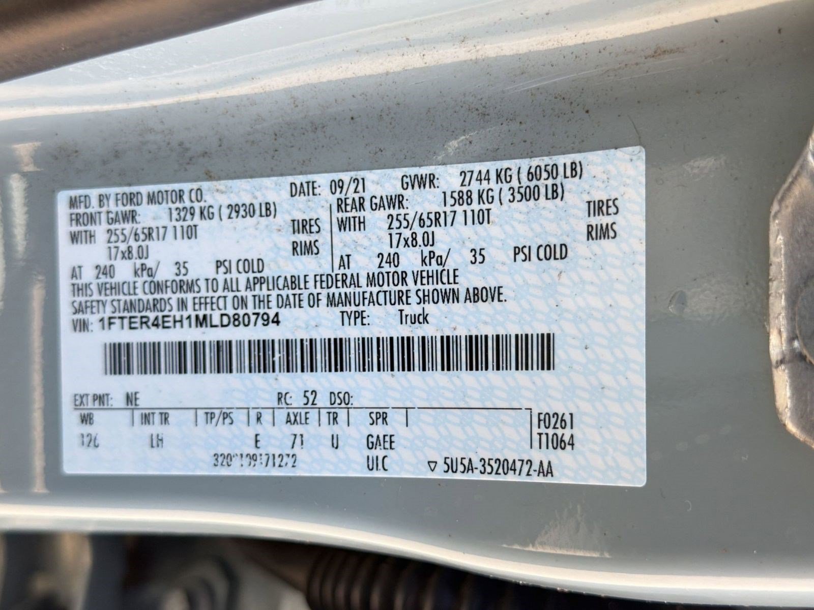 Used 2021 Ford Ranger XL w/ Equipment Group 101A High RWD image 19