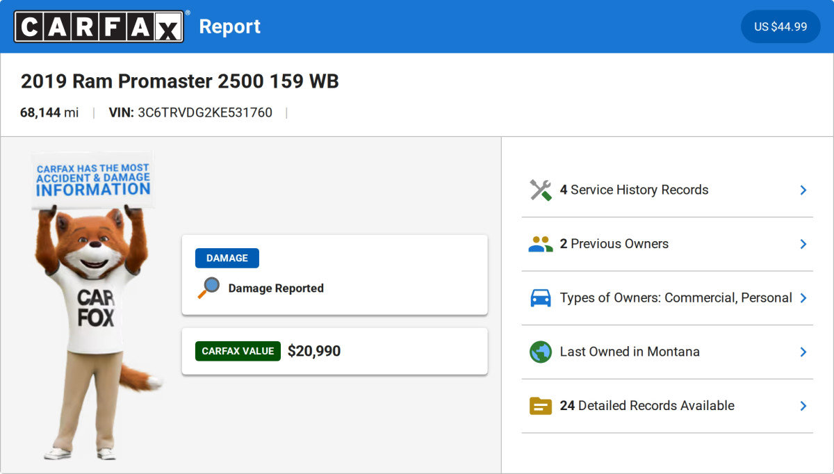 Used 2019 RAM ProMaster 2500 w/ Interior Convenience Group FWD image 2