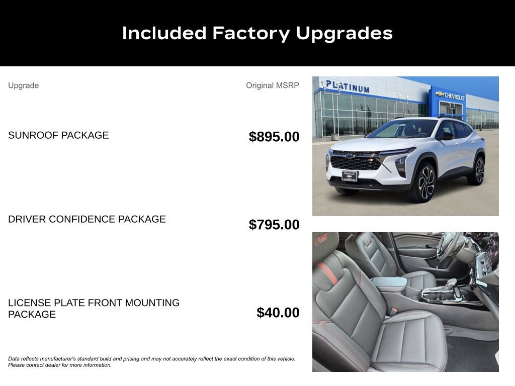 New 2026 Chevrolet Trax RS w/ Sunroof Package image 11