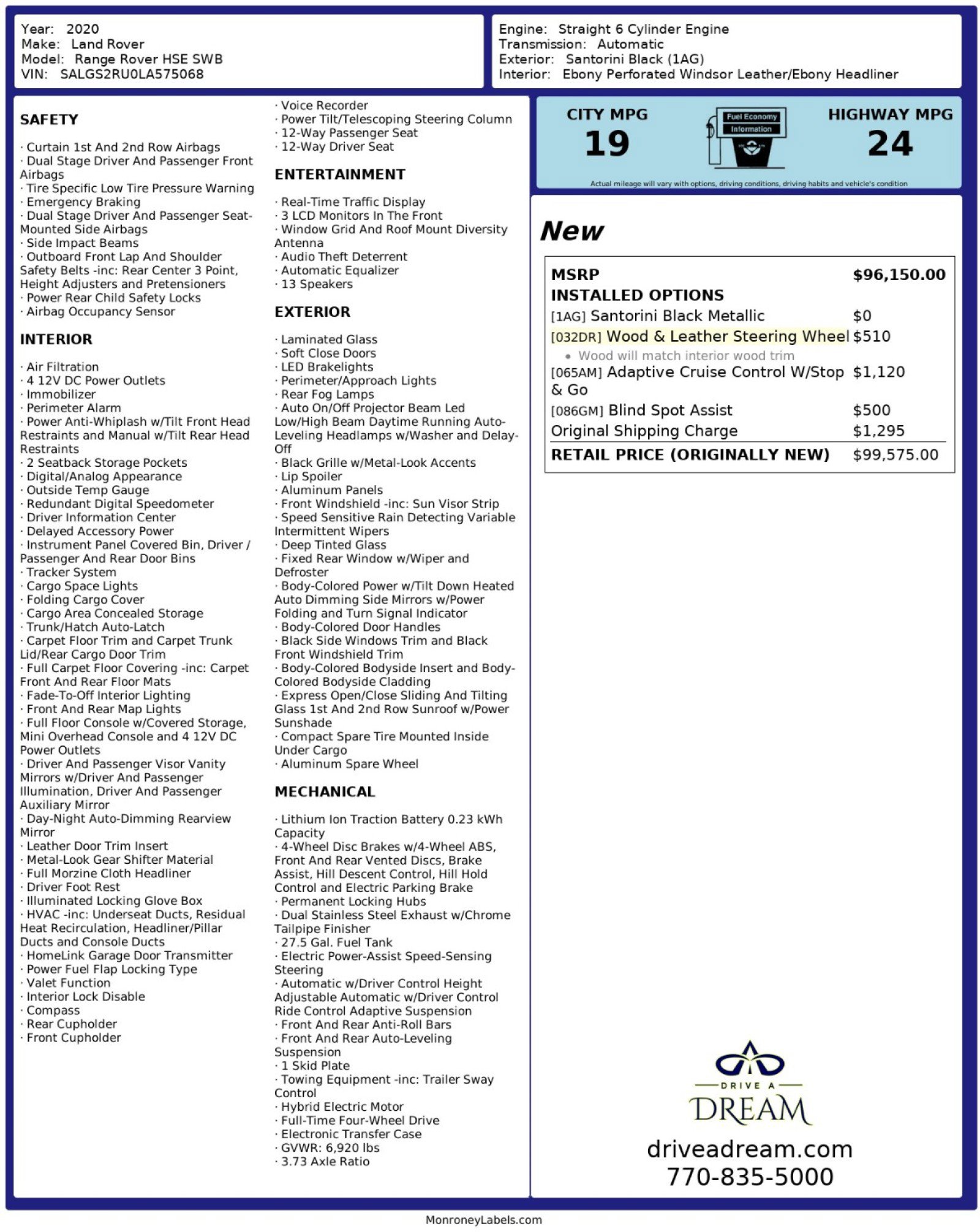 Used 2020 Land Rover Range Rover HSE image 62