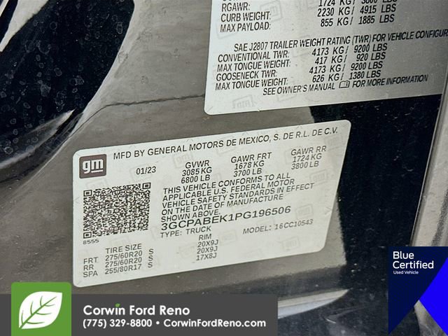 Used 2023 Chevrolet Silverado 1500 Custom RWD image 32