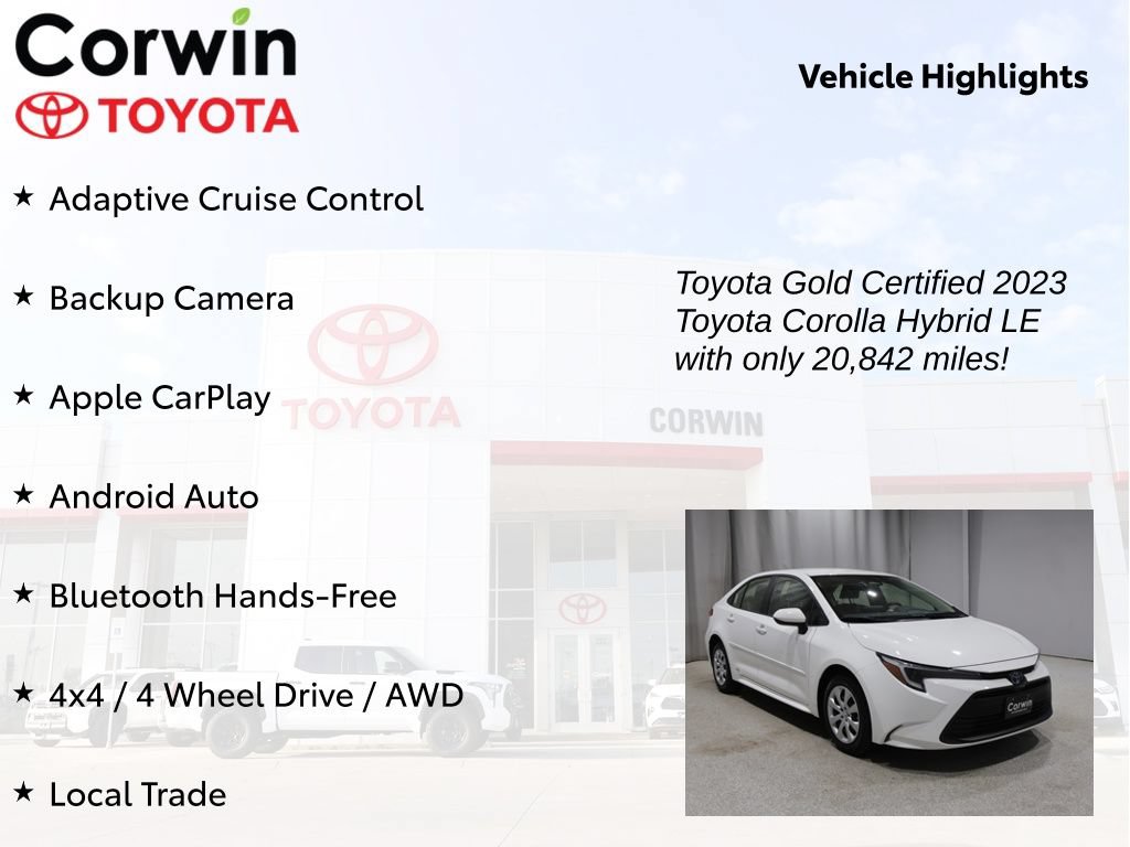 Certified 2023 Toyota Corolla LE AWD/4WD image 9