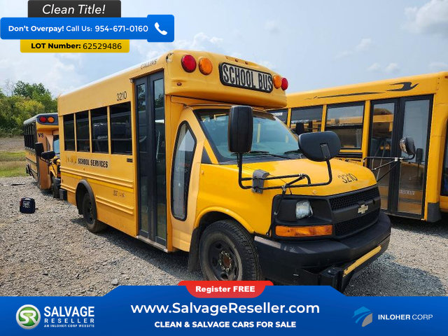Used 2011 Chevrolet Express 3500 w/ School Bus Package RWD image 1