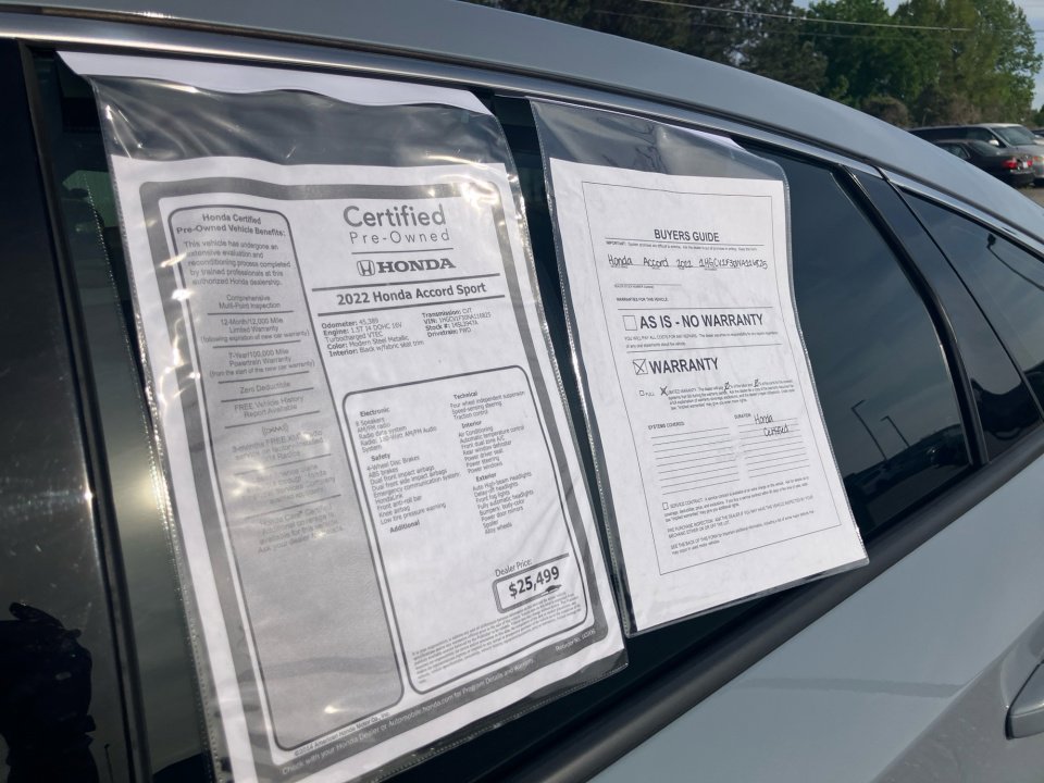 Certified 2022 Honda Accord Sport image 33