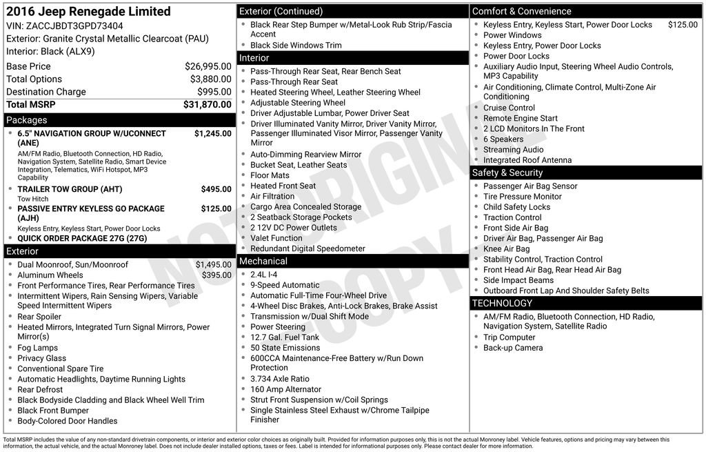 Used 2016 Jeep Renegade Limited image 4