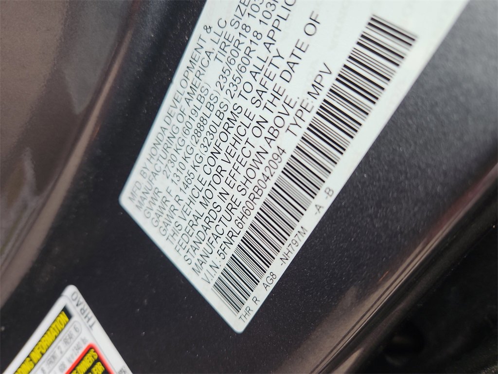 Certified 2024 Honda Odyssey EX-L image 14