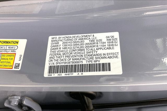 Certified 2026 Honda Passport RTL image 32
