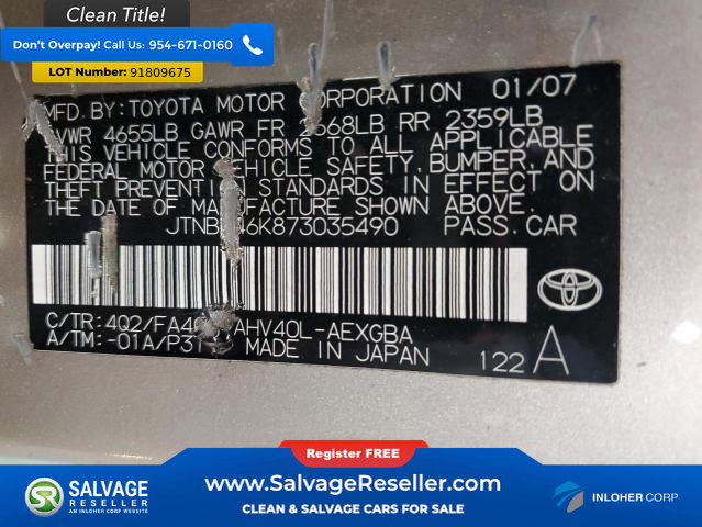 Used 2007 Toyota Camry Sedan 4 Door image 16