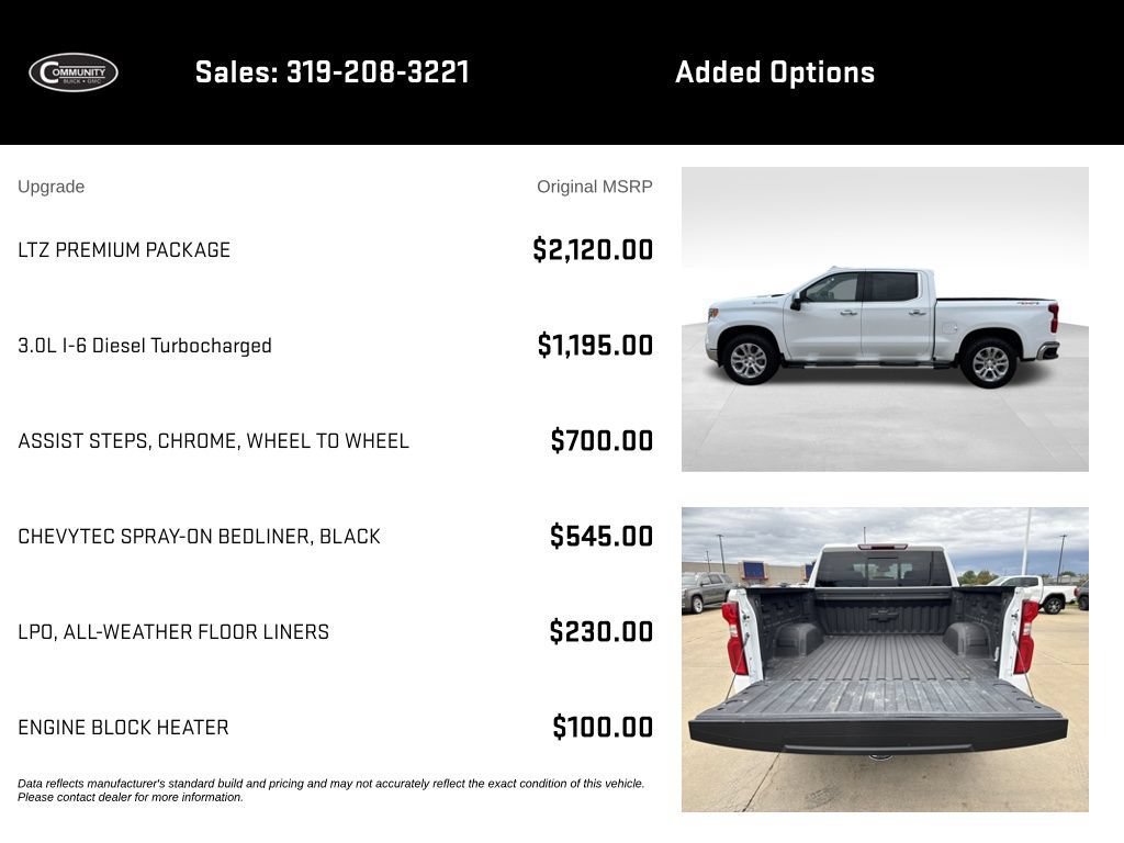 Certified 2023 Chevrolet Silverado 1500 LTZ w/ LTZ Premium Package AWD/4WD image 2
