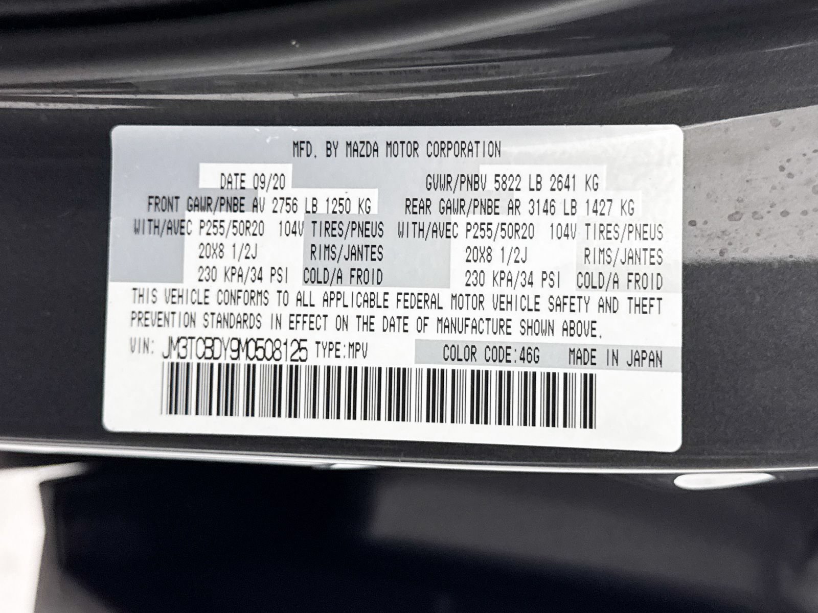 Used 2021 MAZDA CX-9 Grand Touring AWD/4WD image 42