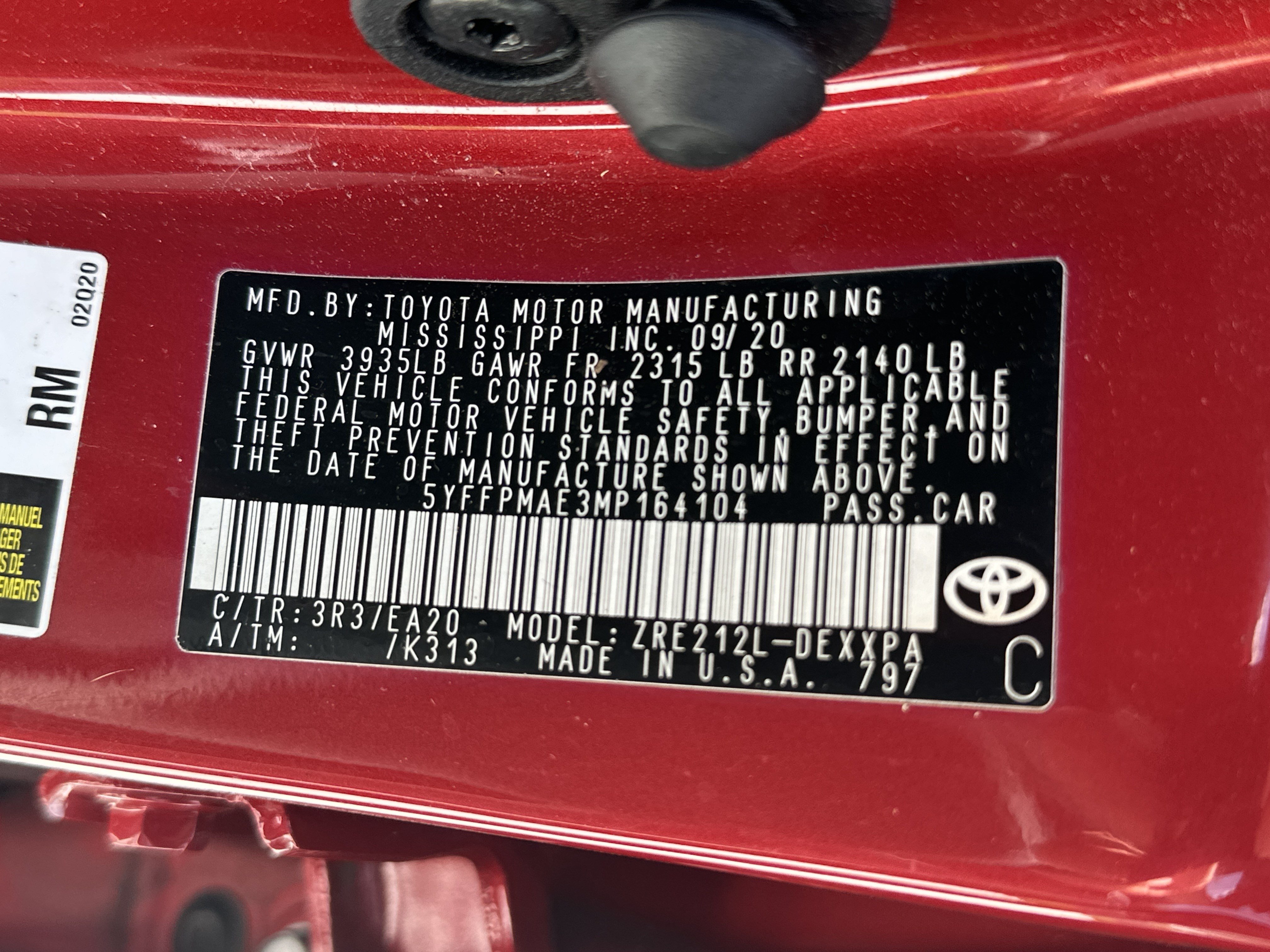 Certified 2021 Toyota Corolla XLE FWD image 35