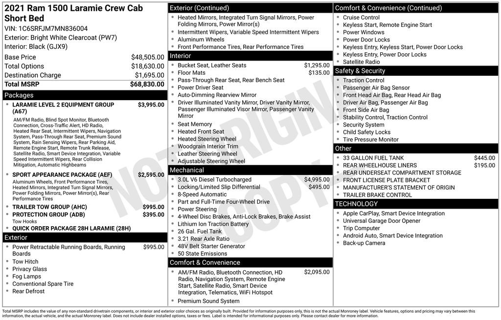 Used 2021 RAM 1500 Laramie image 15