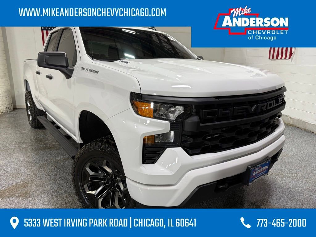 Used 2025 Chevrolet Silverado 1500 Custom w/ LPO, Dark Essentials Package image 1