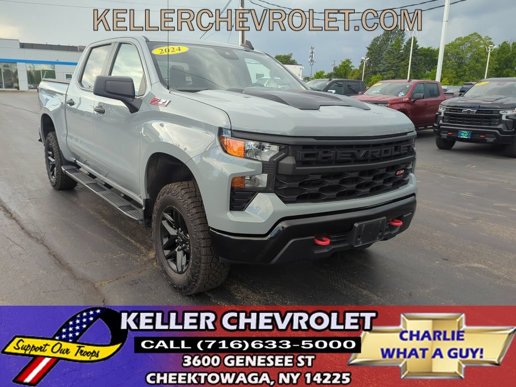 Certified 2024 Chevrolet Silverado 1500 Custom Trail Boss AWD/4WD 360° Tour