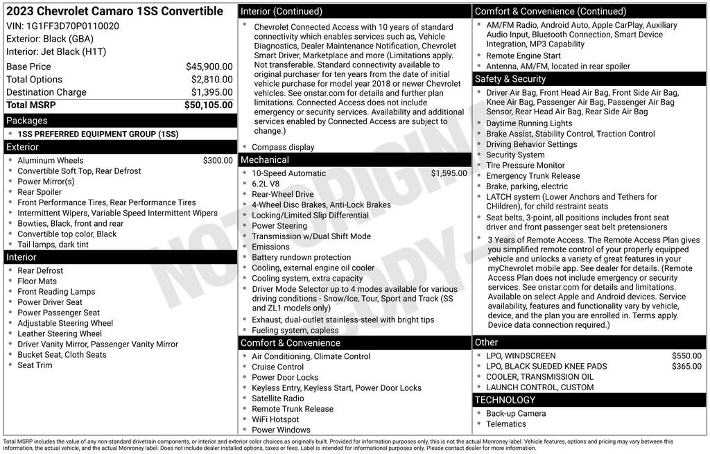 Used 2023 Chevrolet Camaro SS image 3