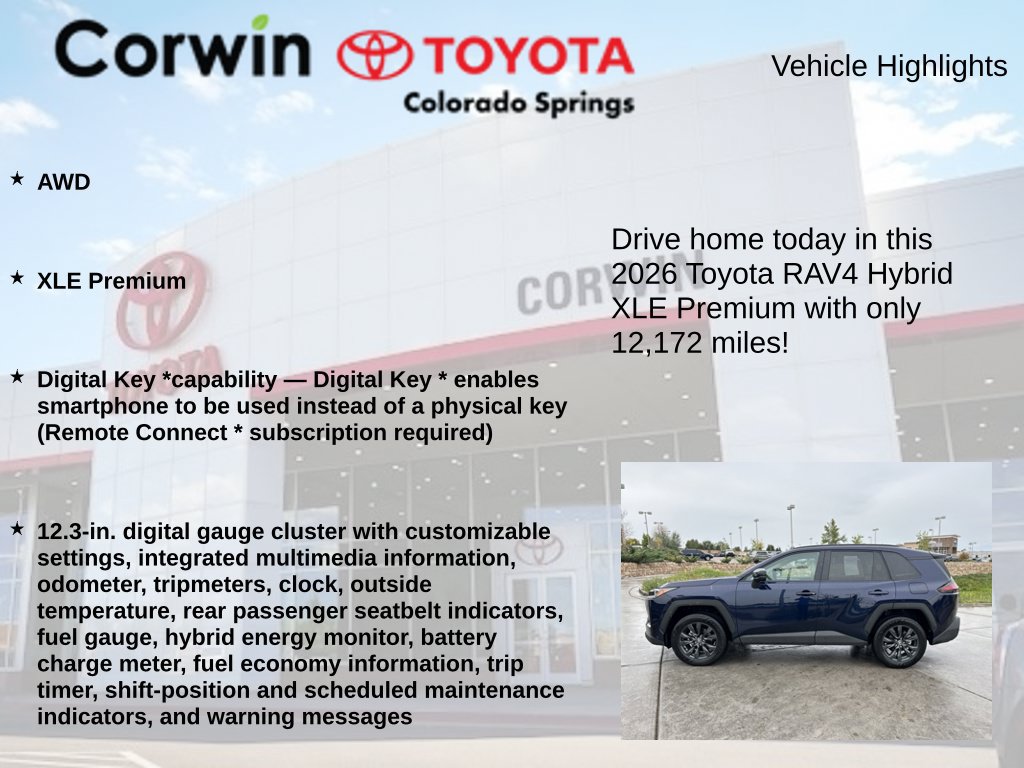 Used 2026 Toyota RAV4 XLE Premium AWD/4WD image 6