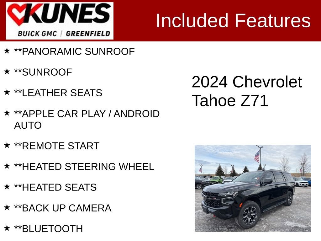 Used 2024 Chevrolet Tahoe Z71 image 2